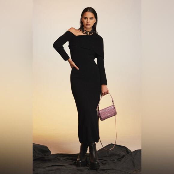 CULT GAIA Lydia Alpaca Wool Knit Sweater Dress - Picture 2 of 5